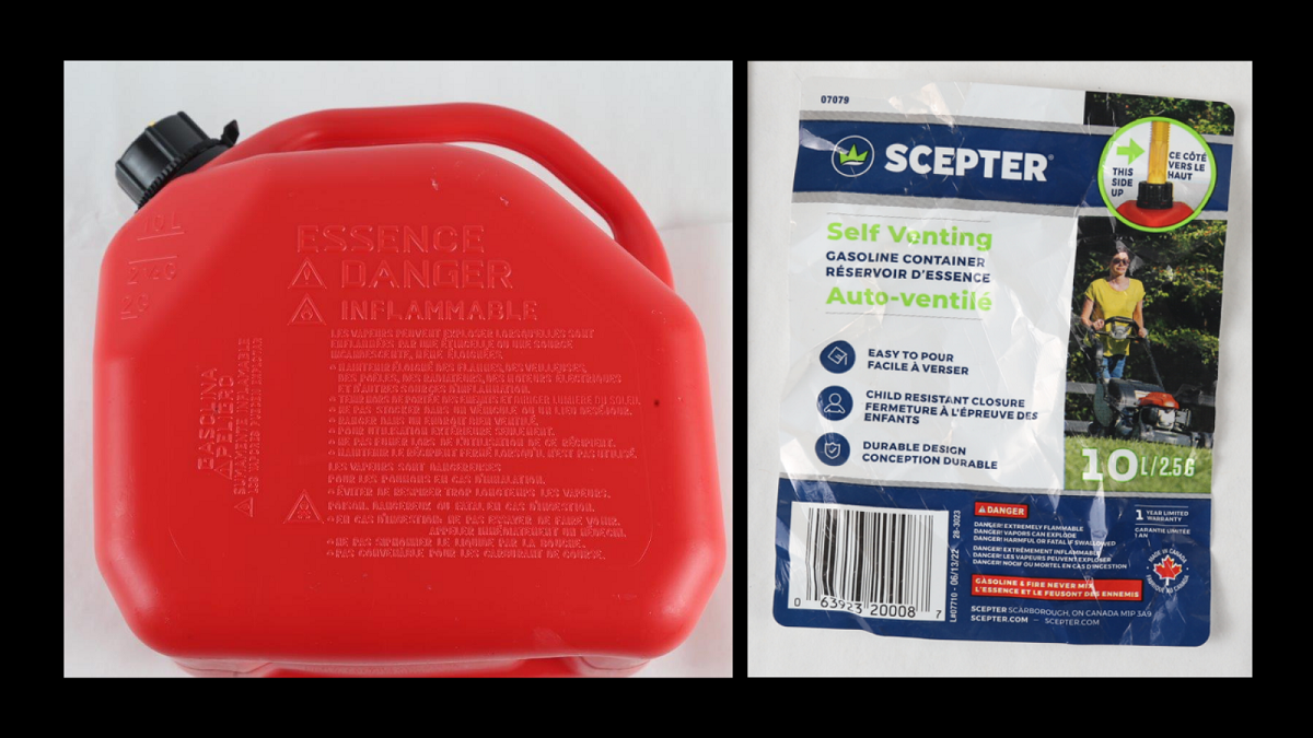 Police seeking information regarding gas cans possibly used in