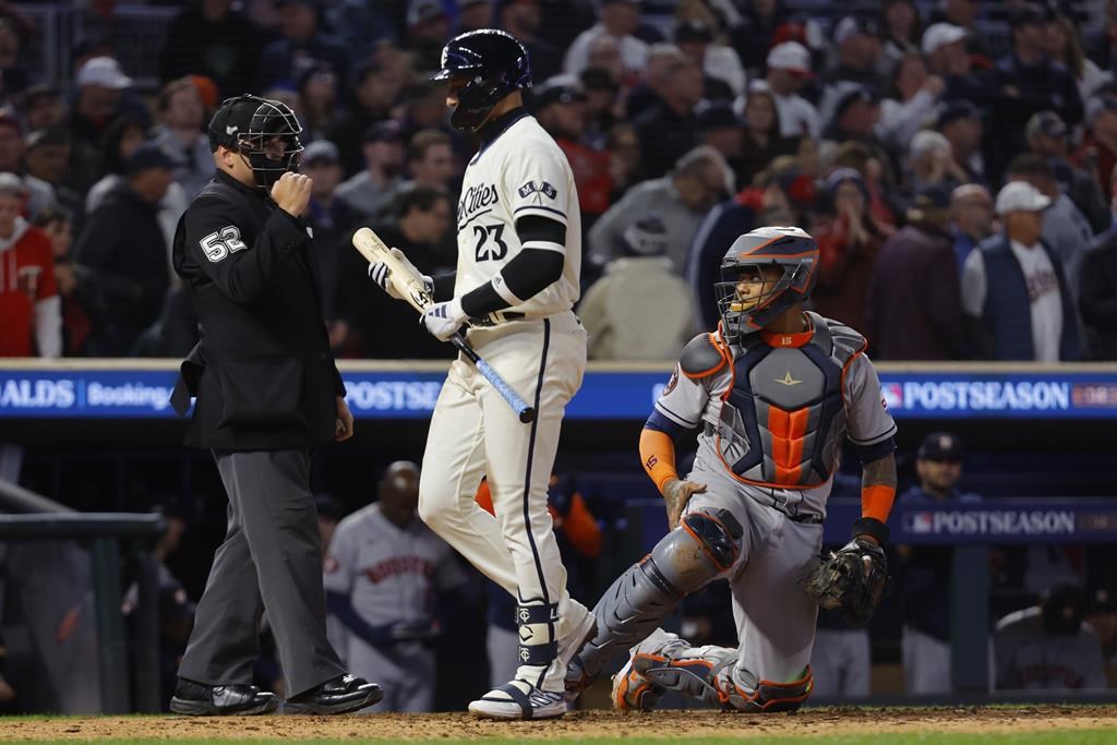 Gray strikes out career-high 13, Twins top Astros in extras