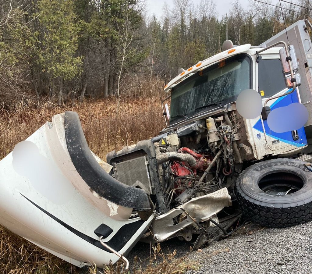 dump truck collision