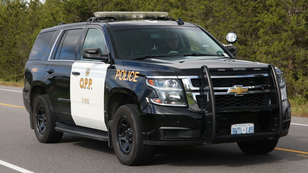 Ontario Provincial Police (OPP) SUV at a scene