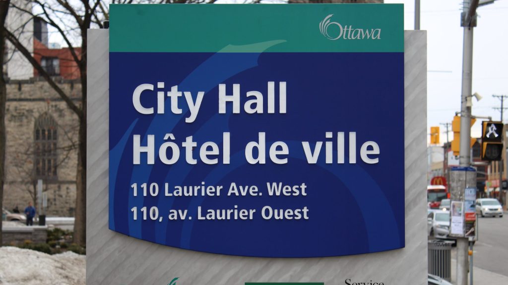 ottawa city hall sign