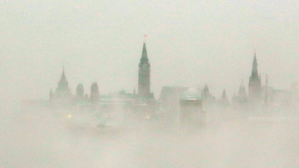 ice fog freezing rain parliament hill