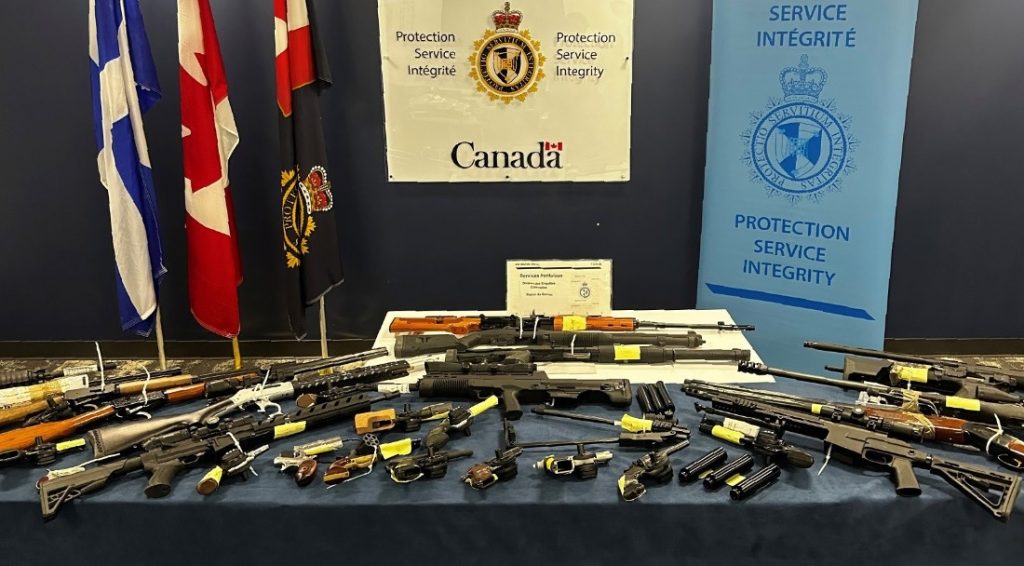 Canada Border Services seize nearly 100 illegal weapons from Gatineau home