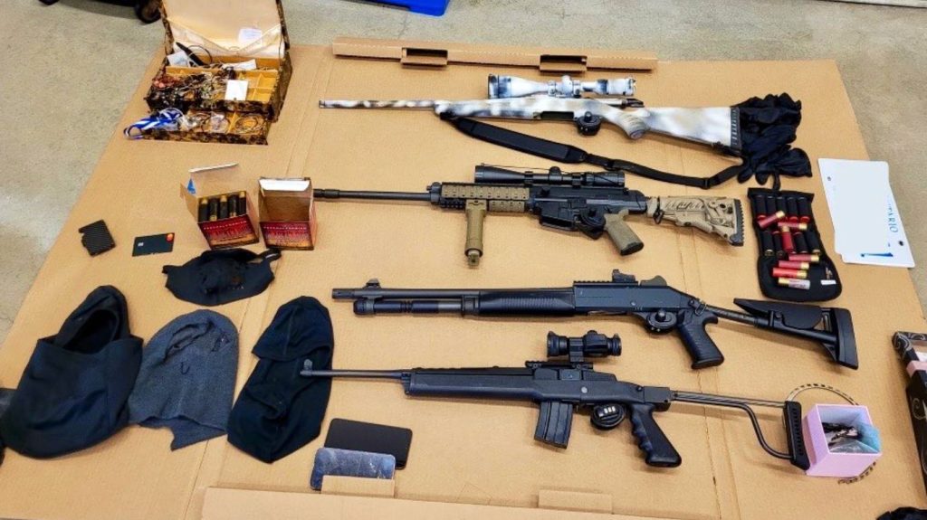 Guns and jewelry recovered by OPP