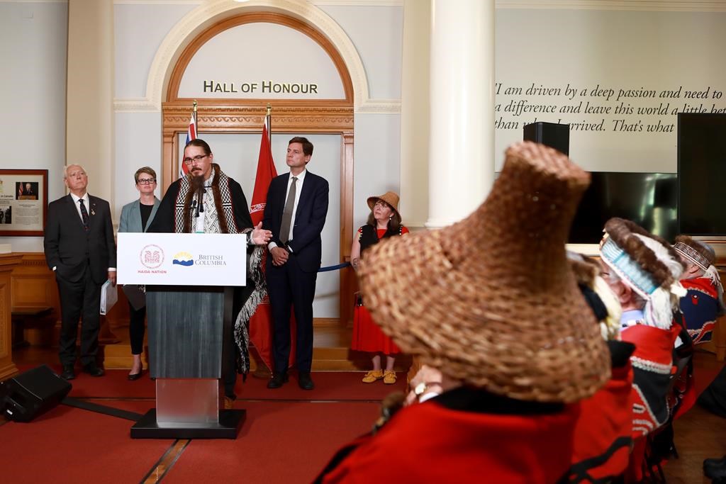 'Historic' law recognizing Haida Aboriginal title introduced in B.C. legislature