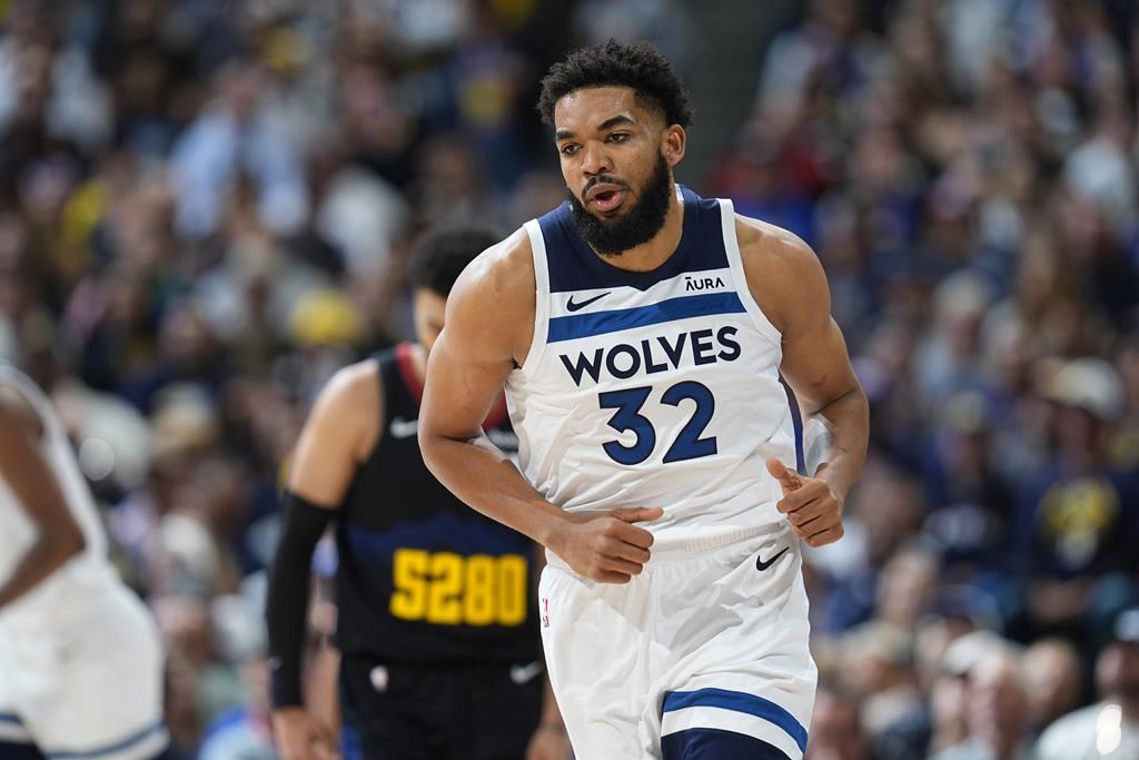 Karl-Anthony Towns of the Timberwolves receives the NBA’s social justice award