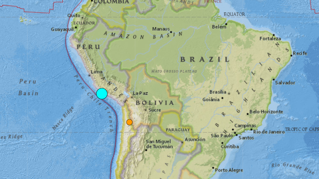 7.2 magnitude earthquake shakes southern Peru