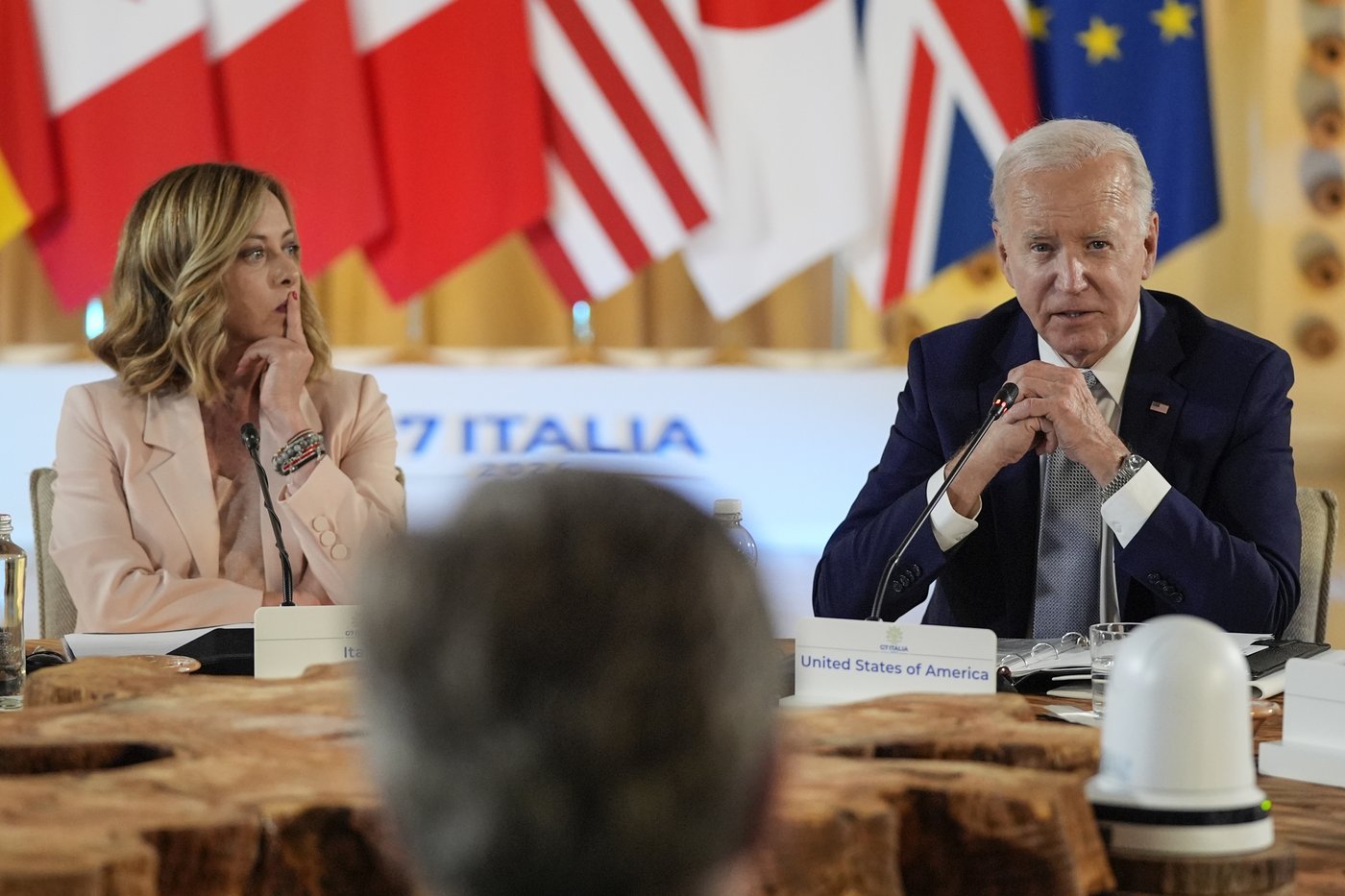 G7 leaders tackle the issue of migration on the second day of their