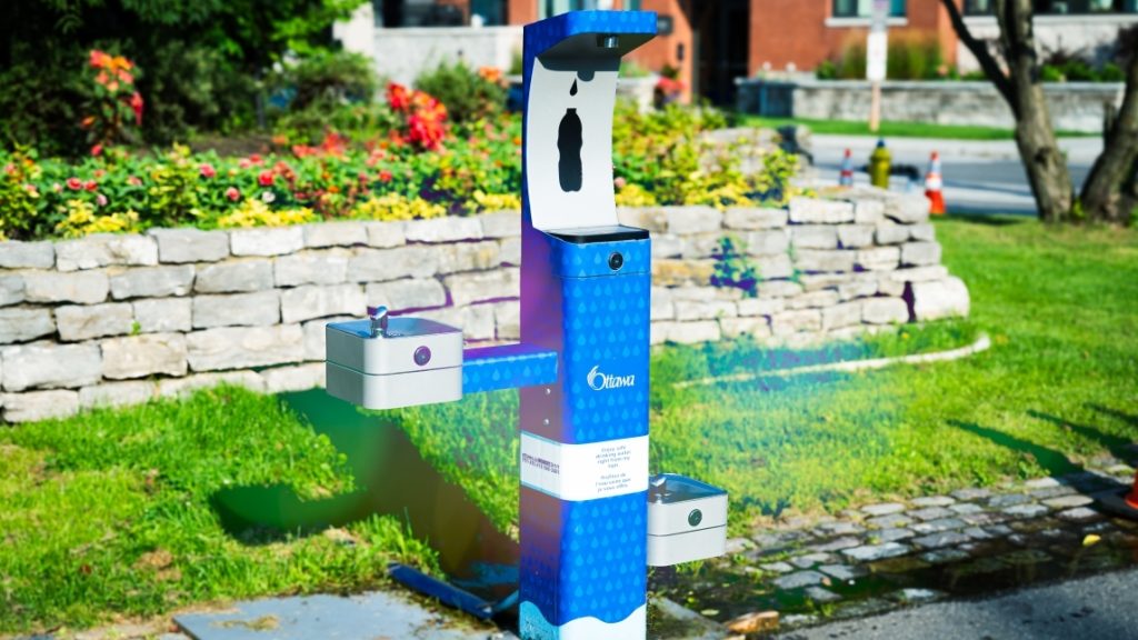 A new look for the City of Ottawa hydration fountains.