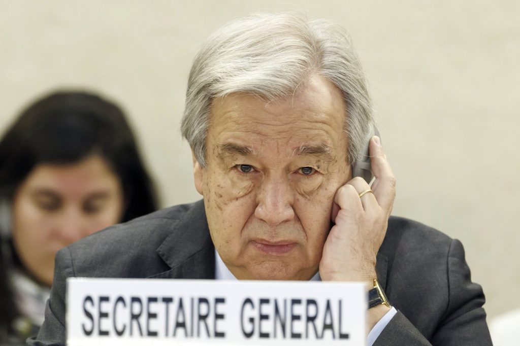 UN chief urges funds for Palestinians, saying Israel is forcing Gazans 'to move like human pinballs'