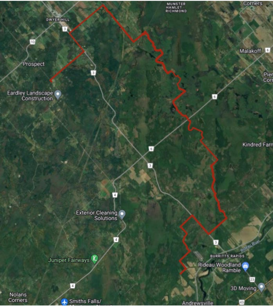 Image showing designated highways for this weekend's charity ride. Credit: City of Ottawa