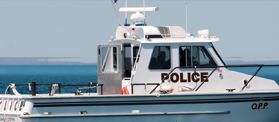 Ontario Provincial Police boat. (OPP)