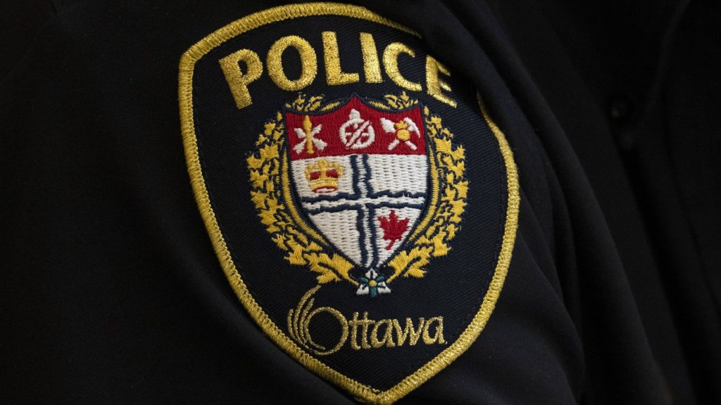 An Ottawa Police officer’s badge