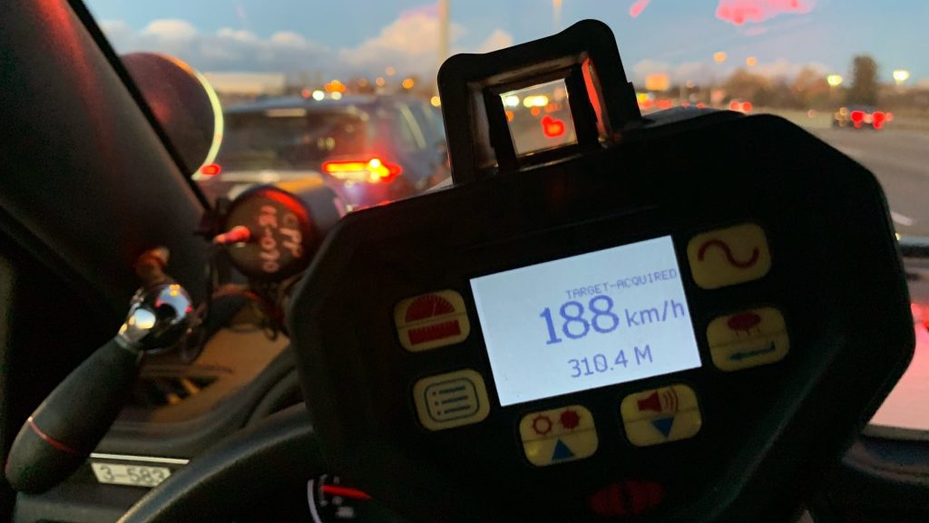 Teen caught going 78 km/h over the speed limit