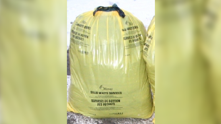 Yellow bags are needed soon for extra garbage in Ottawa