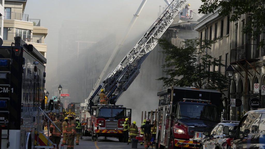 Old Montreal fire under control, 2 bodies pulled from rubble, 40 people evacuated