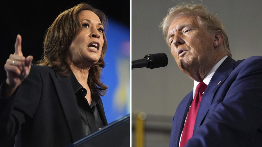 Kamala Harris and Donald Trump