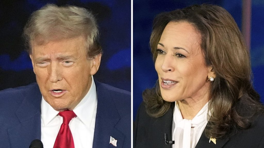 Donald Trump and Kamala Harris.