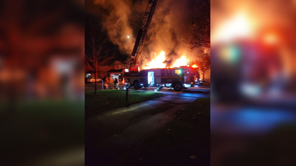 Firefighters on scene of fire in Orléans, road closures in place