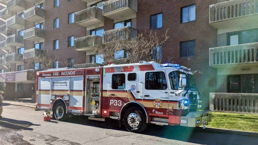 One person treated for smoke inhalation after South Keys highrise fire