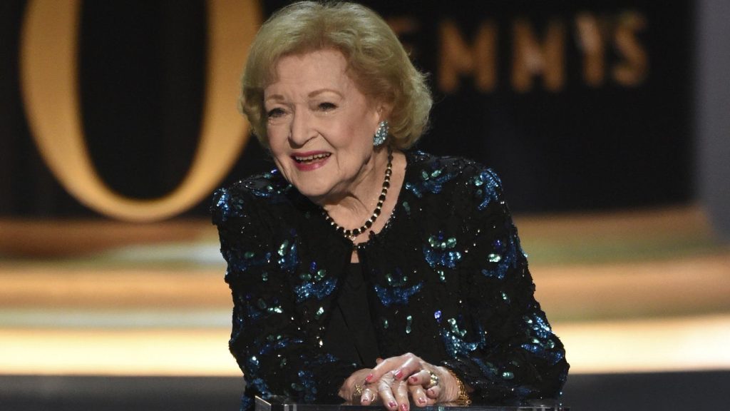 Betty White speaks on stage at the 70th Primetime Emmy Awards on Monday, Sept. 17, 2018, at the Microsoft Theater in Los Angeles. (Photo by Phil McCarten/Invision for the Television Academy/AP Images, File)