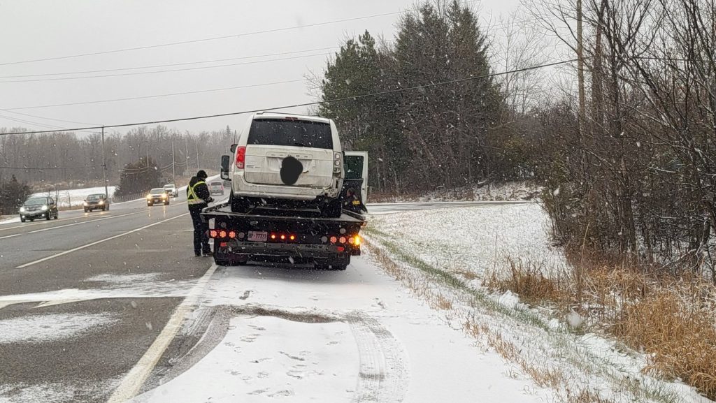 Amazon driver stopped for driving 'well below' the speed limit on Hwy. 7