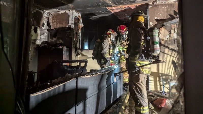 'Screaming for help': Firefighters rescue child, cat and others from blaze