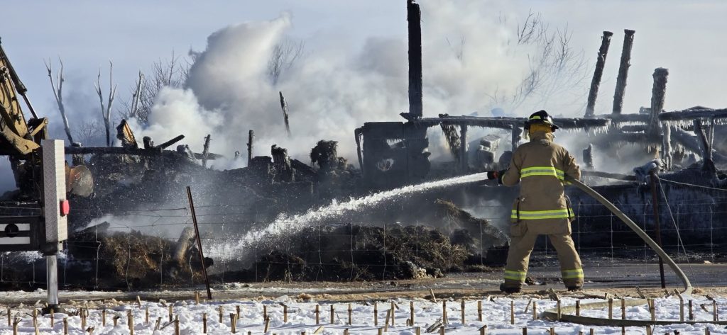 Barn fire