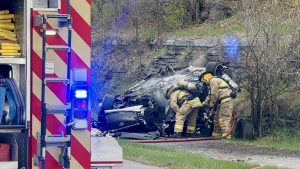 Teen injured after vehicle is decimated, engulfs in flames