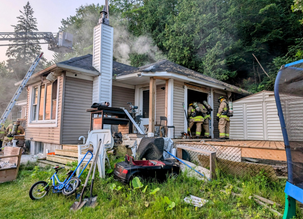 Explosion at apartment 1 of 3 fires OFS fought Saturday morning