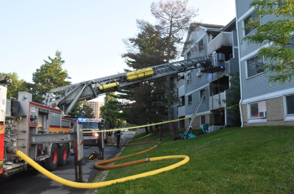 Explosion at apartment 1 of 3 fires OFS fought Saturday morning
