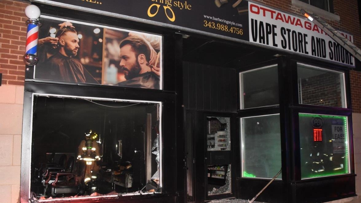 Barbershop fire under investigation for arson