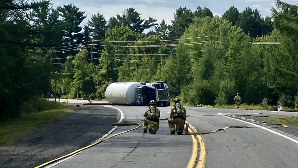 Ottawa firefighters are attempting to stop the leaking of a fuel truck on Sept. 2, 2025. (OFS)