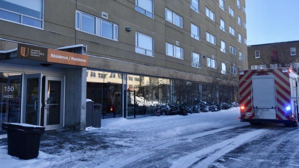 Bathroom university residence fire