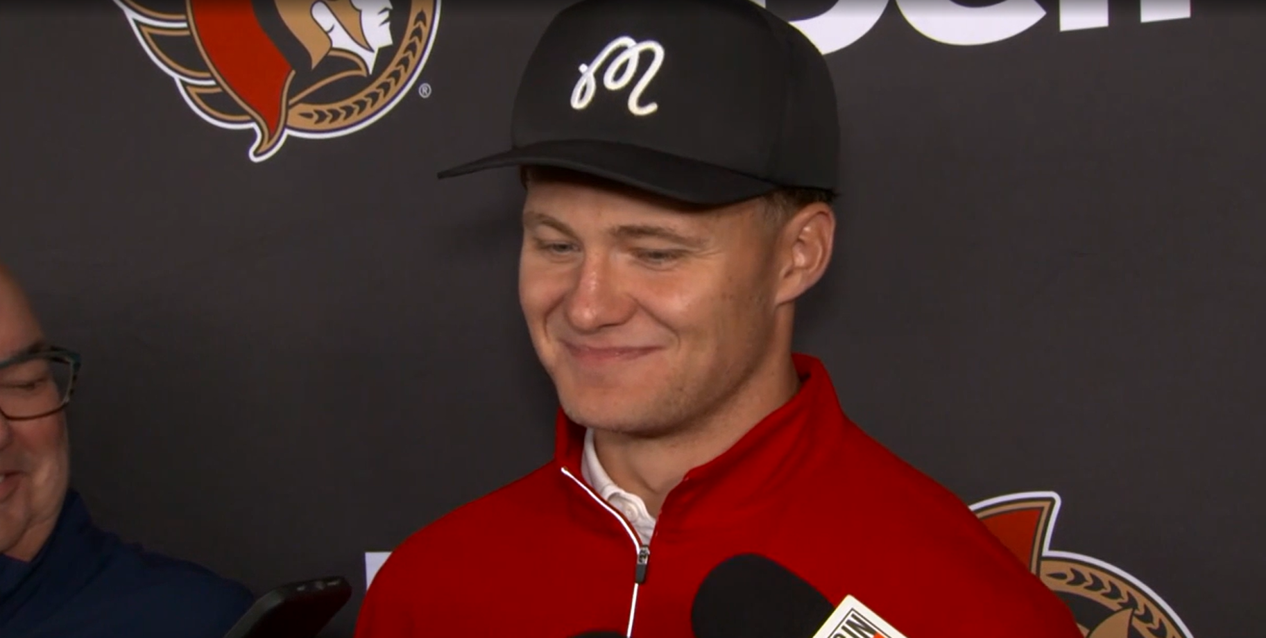 Senators' Drake Batherson talks extension, stands up to Marchand