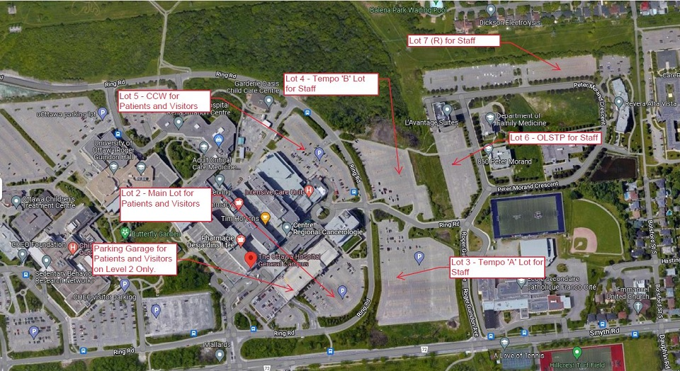 Ottawa Hospital General Campus parking garage partially closing later ...